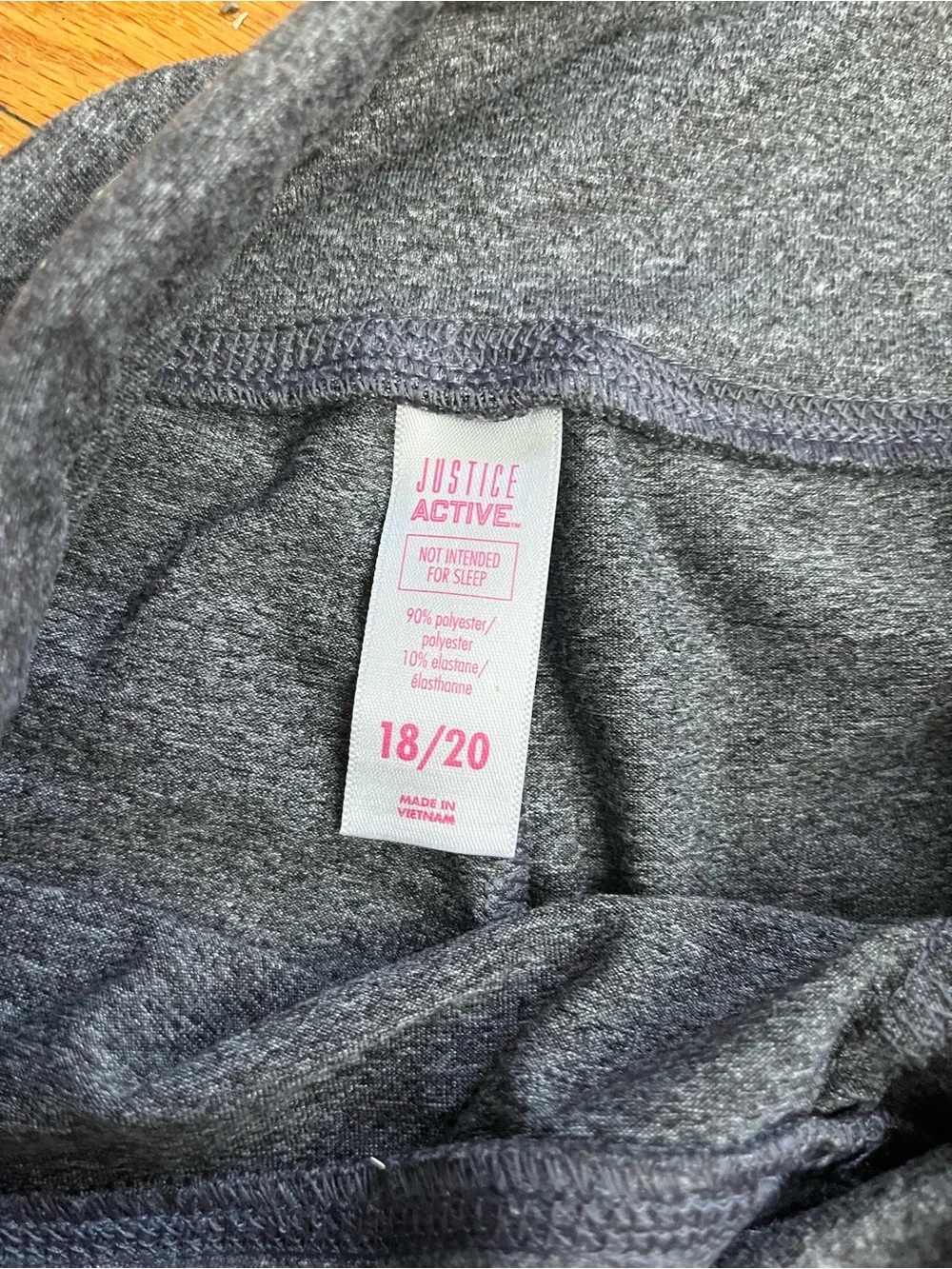 Justice Gray Heather Active Leggings